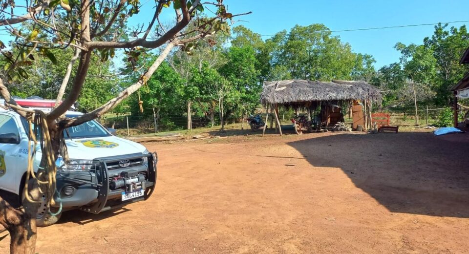 Cena do crime. Imagem: PMGO