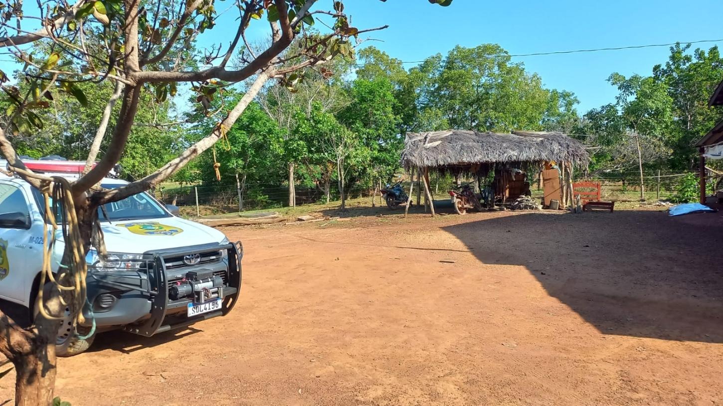 Cena do crime. Imagem: PMGO