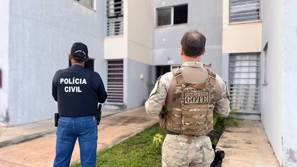 Polícia prende marido e filhas suspeitos de matar Deise Carmem de Oliveira — Foto: Alessandro Ferreira/Divulgação SSP-TO