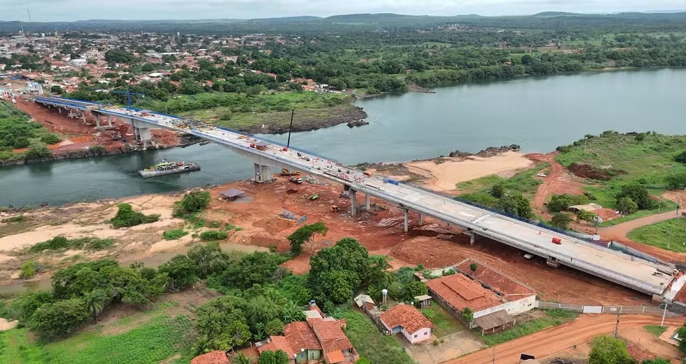 Obra da ponte JK, na BR-226 — Foto: Divulgação/DNIT