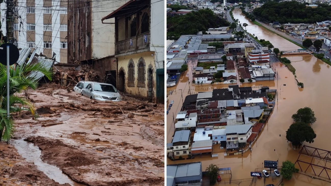 Mortes por temporais na Zona da Mata Mineira sobem para 64; buscas continuam em áreas afetadas