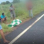 Motociclista é atropelada enquanto empurrava moto no acostamento da GO-241, em Minaçu