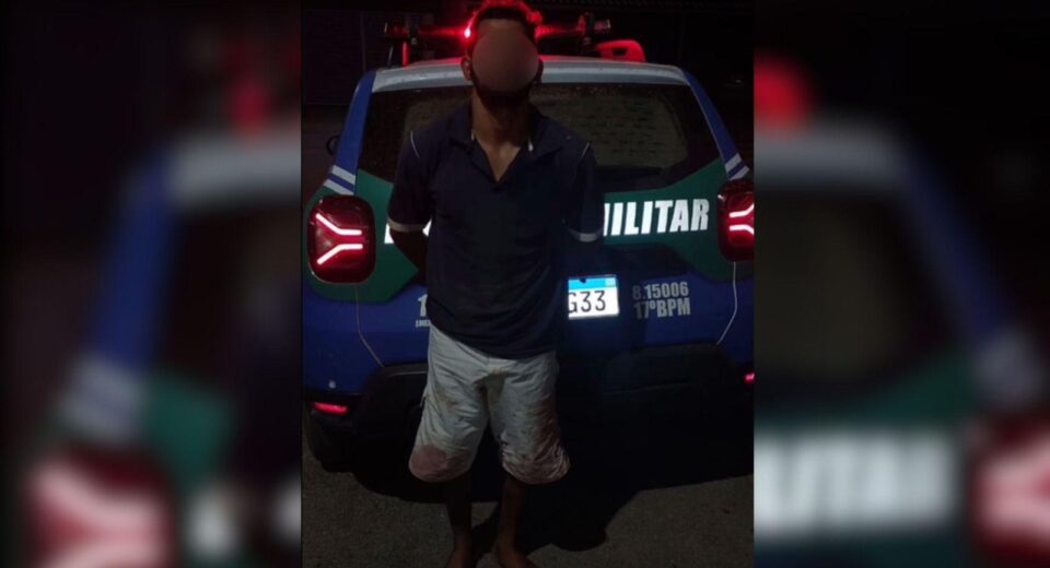 O homem não demonstrou remorso no momento da prisão.