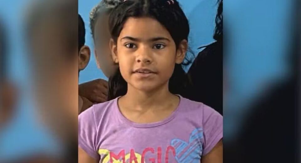 Weslenny Rosa Lima, de 9 anos, morreu após passar mal horas depois de um jantar em família, em Alto Horizonte (GO) — Foto: Reprodução/TV Anhanguera