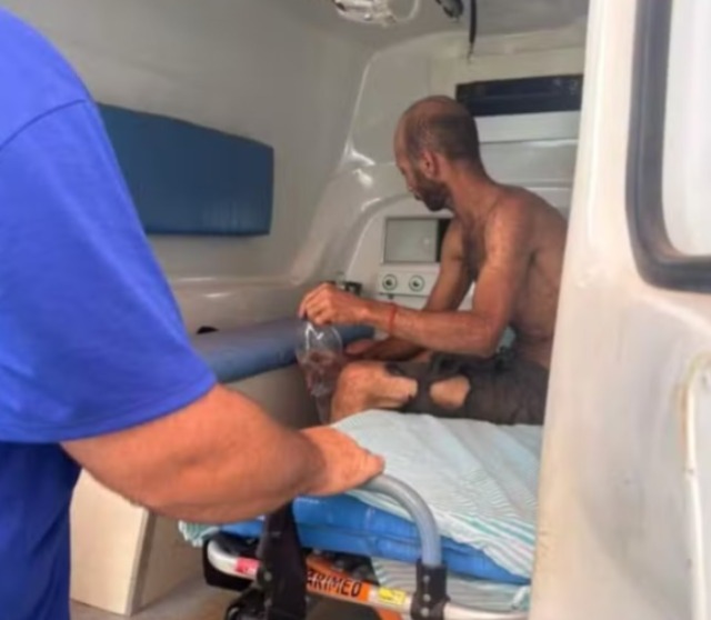 Mecânico foi encontrado com vida — Foto: Rede social/ Repropdução