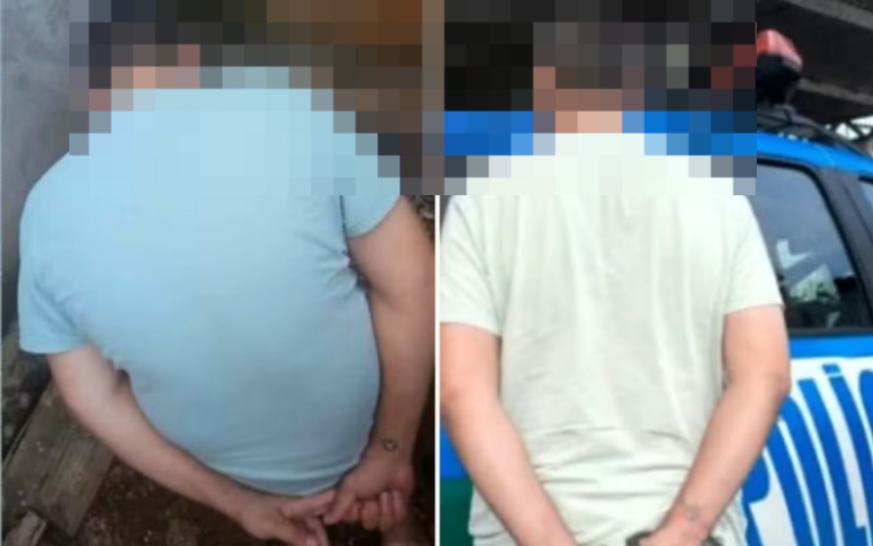 Thiago enviou a própria foto para a família simulando o sequestro. Ele foi preso em flagrante pelo crime de extorsão. — Foto: Reprodução/TV Anhanguera