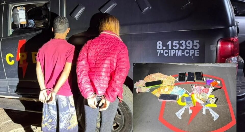 Casal é preso suspeito de tráfico de drogas em Niquelândia