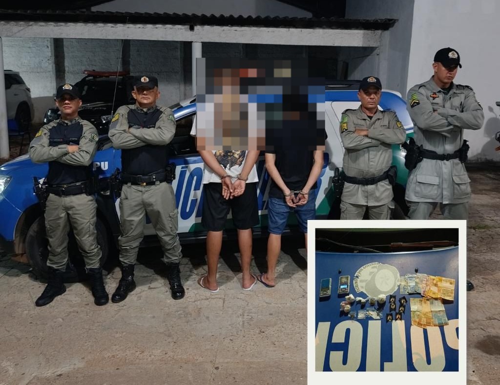 Suspeitos são presos por tráfico de drogas e ameaça em Minaçu