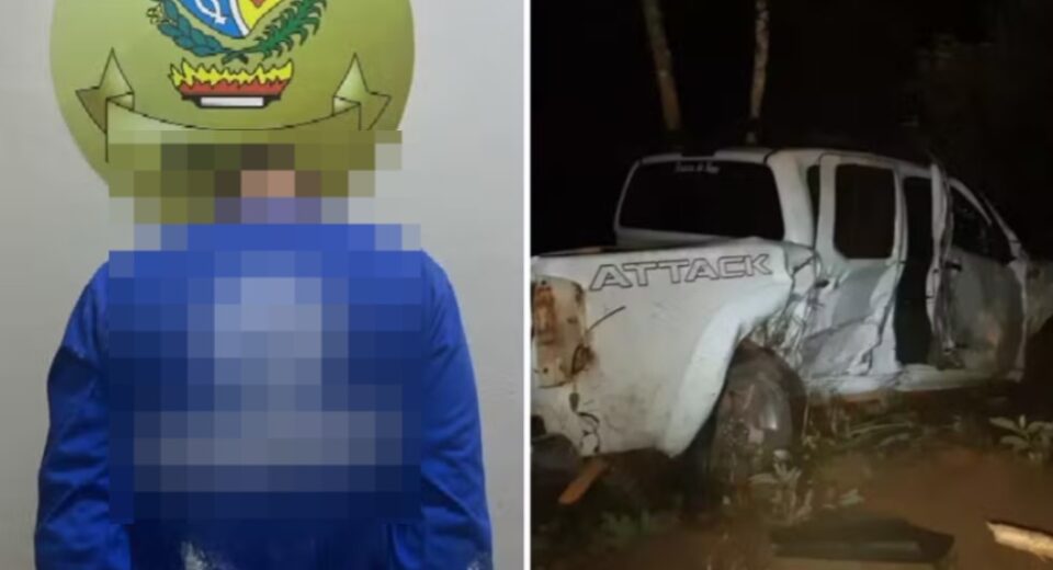 Assaltante que matou criança durante fuga é preso cinco anos após o crime em Águas Lindas de Goiás — Foto: Reprodução/TV Anhanguera e Divulgação/PRF