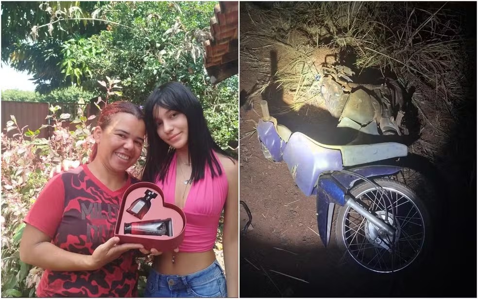 Jovem morre após entregar presente de dia das mãe, em Goiás — Foto: Arquivo pessoal/ Jeysiane Pirètt | Divulgação/ Polícia Militar