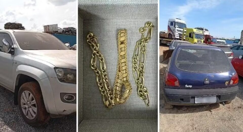 Leilão em Goiás oferece Amarok, joias de ouro e Ford Fiesta com lance inicial de R$ 1,7 mil — Foto: Divulgação/Caiapó Leilões