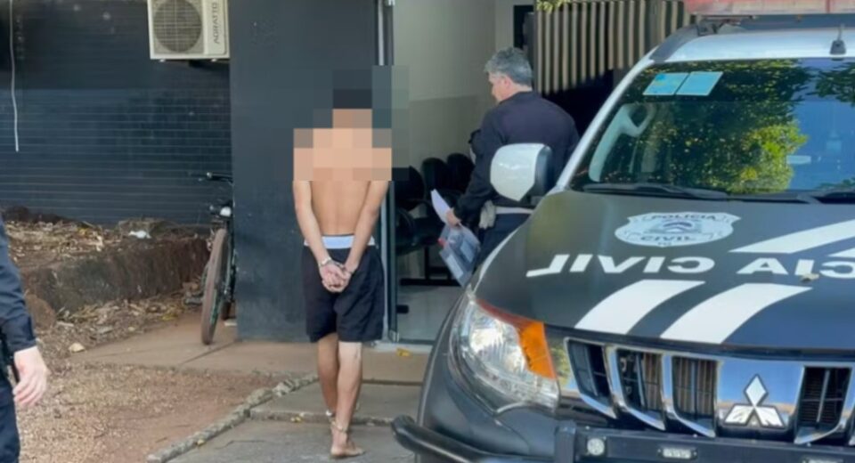 Suspeito de se passar por policial e assassinar homem é preso em Palmas (TO) — Foto: Matheus Dias/TV Anhanguera