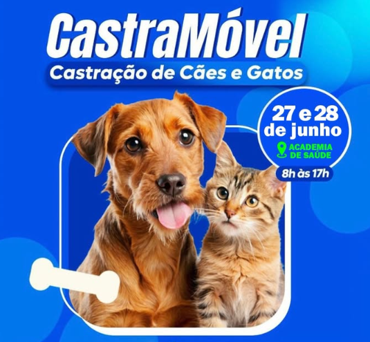 CastraMóvel oferece castração gratuita de cães e gatos em Montividiu do Norte