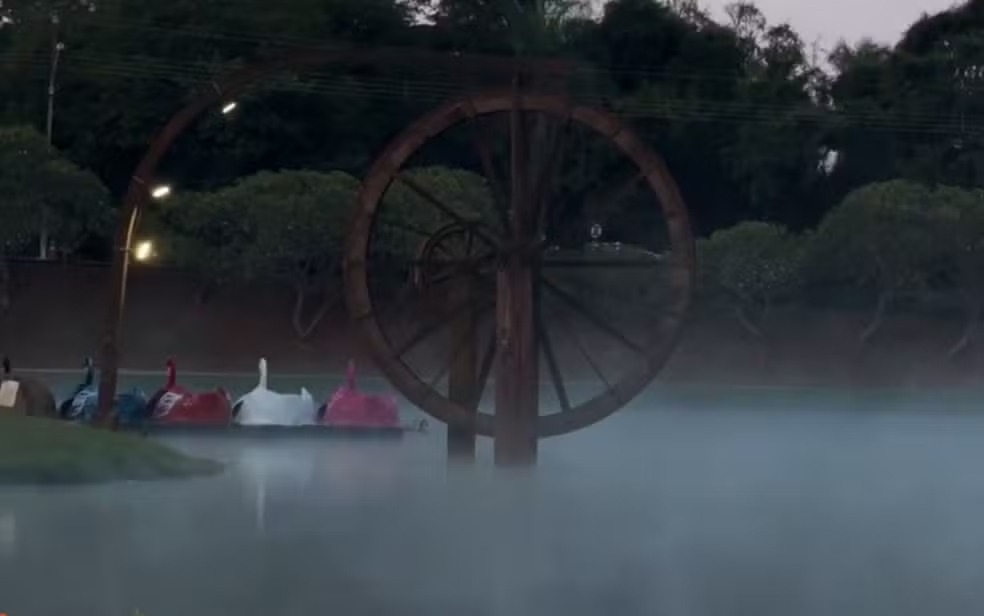 Ainda é outono, mas Jataí já registrou a temperatura mais fria do ano até o momento, em Goiás — Foto: Reprodução/TV Anhanguera