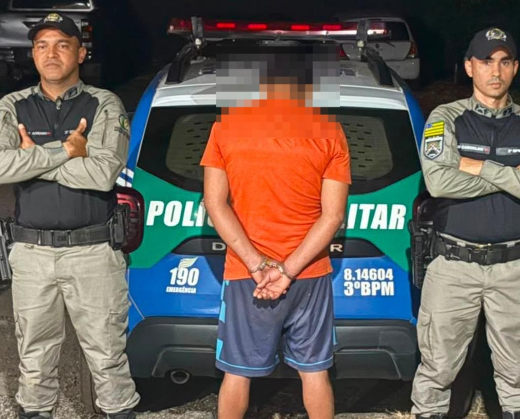 Polícia Militar prende suspeito de estupro de vulnerável e ameaça em Estrela do Norte