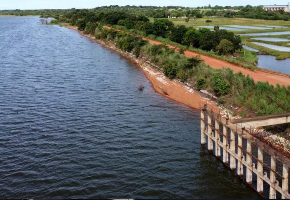 Barragem do projeto Rio Formoso — Foto: Divulgação/Governo do Tocantins