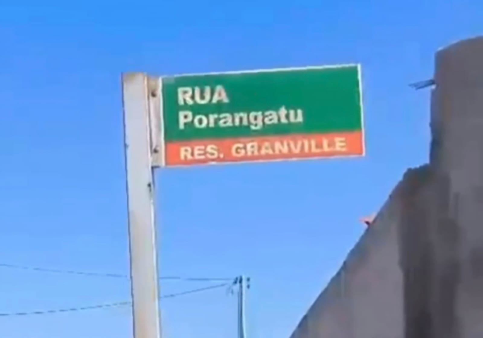 Porangatu vira nome de rua em bairro de Goianésia e chama atenção nas redes sociais