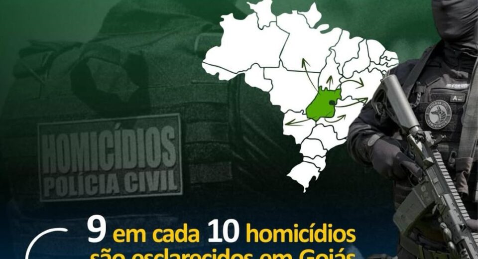 Polícia Civil de Goiás esclarece nove em cada dez homicídios e se torna referência nacional