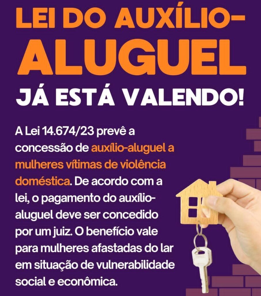 Auxílio-aluguel para vítimas de violência doméstica já está em vigor no Brasil