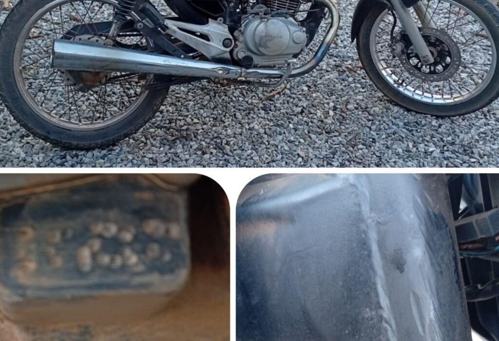 Adolescente é apreendido com motocicleta adulterada após perseguição policial em Campinaçu