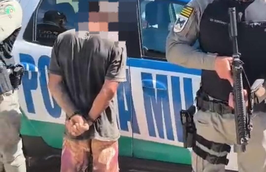 Ação integrada da PM prende suspeito de furto em obra de Uruaçu
