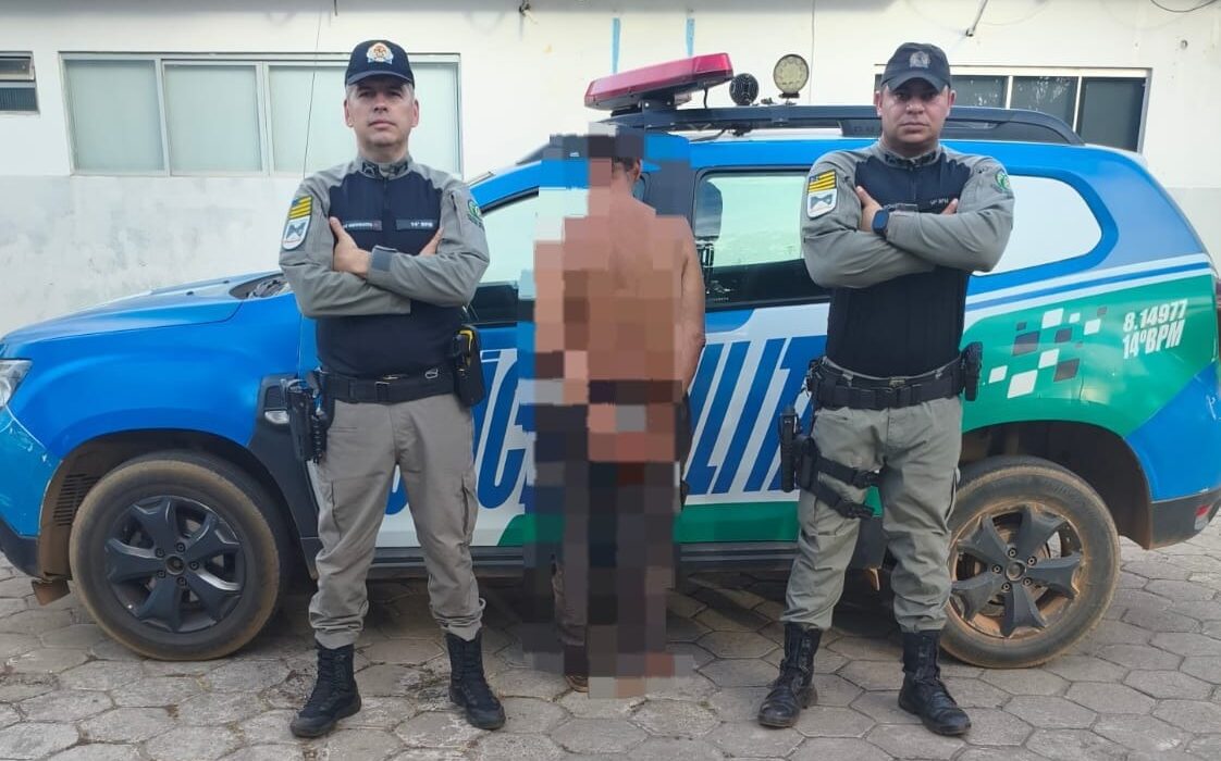 Homem suspeito de provocar incêndios criminosos é preso pela PM em Uruaçu