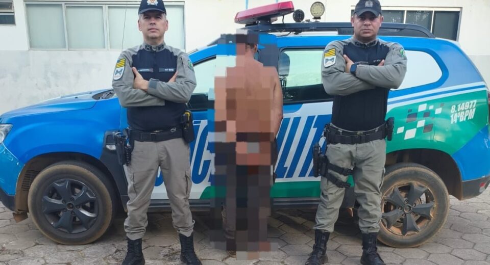 Homem suspeito de provocar incêndios criminosos é preso pela PM em Uruaçu