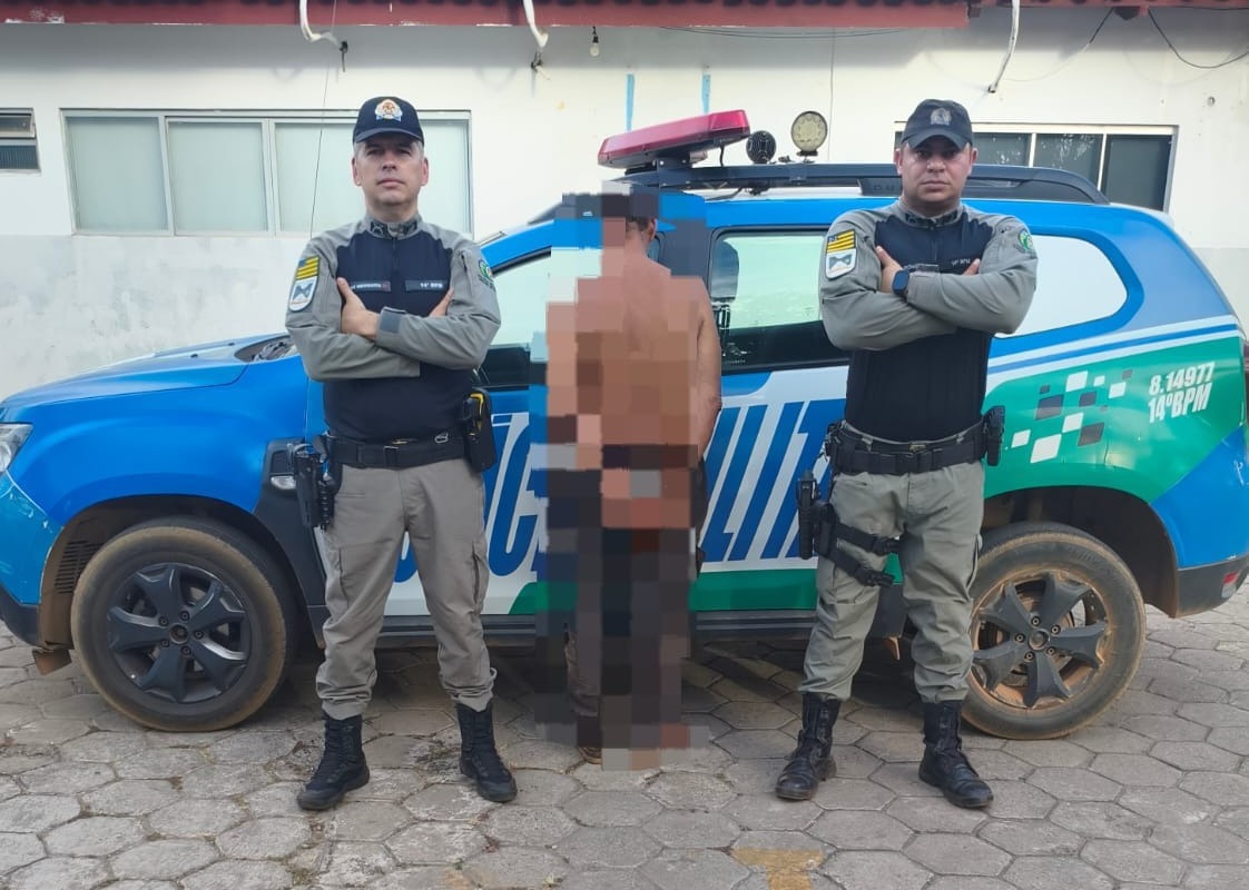 Homem suspeito de provocar incêndios criminosos é preso pela PM em Uruaçu