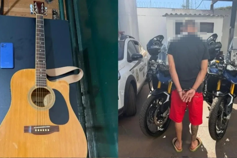 Homem é preso após anunciar violão furtado no Facebook
