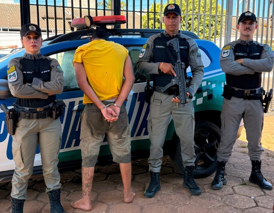Homem espanca idoso e tenta agredir policiais durante abordagem em Mara Rosa