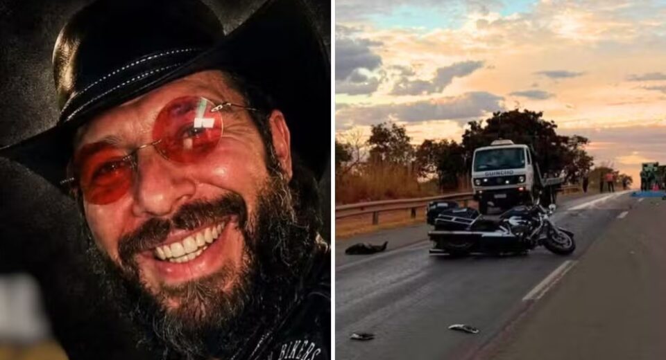 Genro da deputada federal Magda Mofatto morre após acidente de moto na BR-153, em Goiás — Foto: Reprodução/Instagram de Legion Bikers e Divugação/PRF