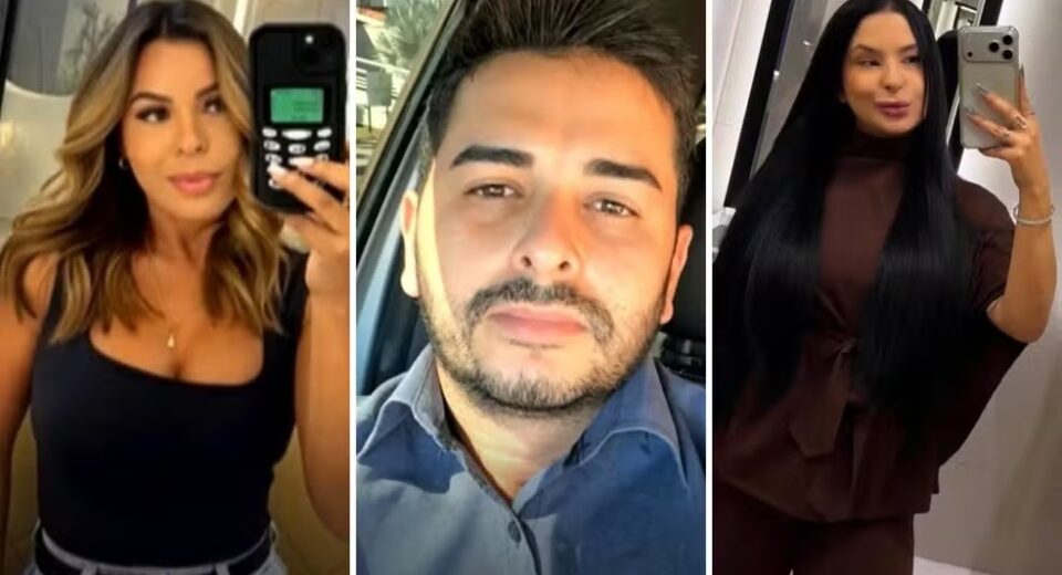 Jaine Chaves, Nahtan Campos e Beatriz Soares foram mortos em uma fazenda, em Goiatuba, na terça-feira (28). — Foto: Reprodução/TV Anhanguera