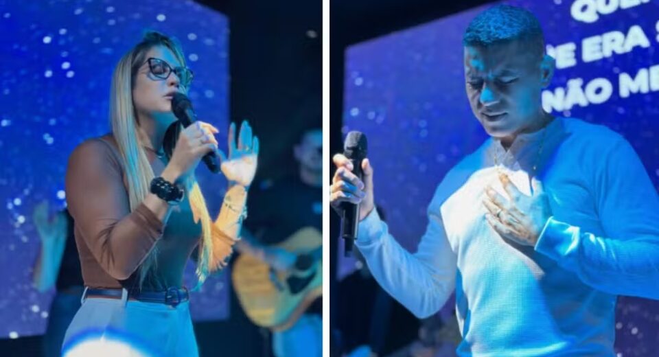 Paulla Rodart e Rogério Camilo — Foto: Reprodução/Instagram Paulla e Rogério