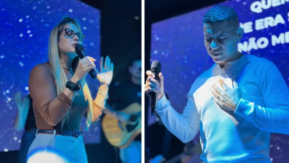 Paulla Rodart e Rogério Camilo — Foto: Reprodução/Instagram Paulla e Rogério