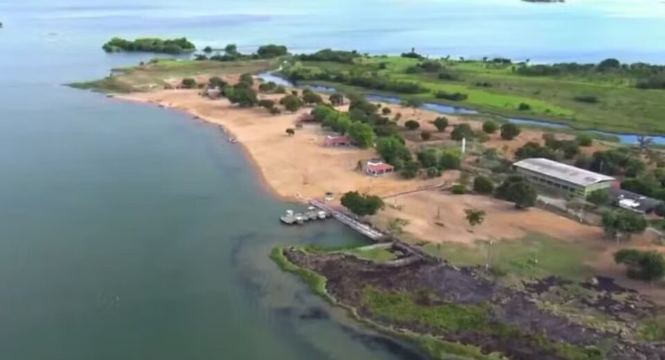 Praia de Porto Nacional, região central do estado — Foto: Reprodução/G1
