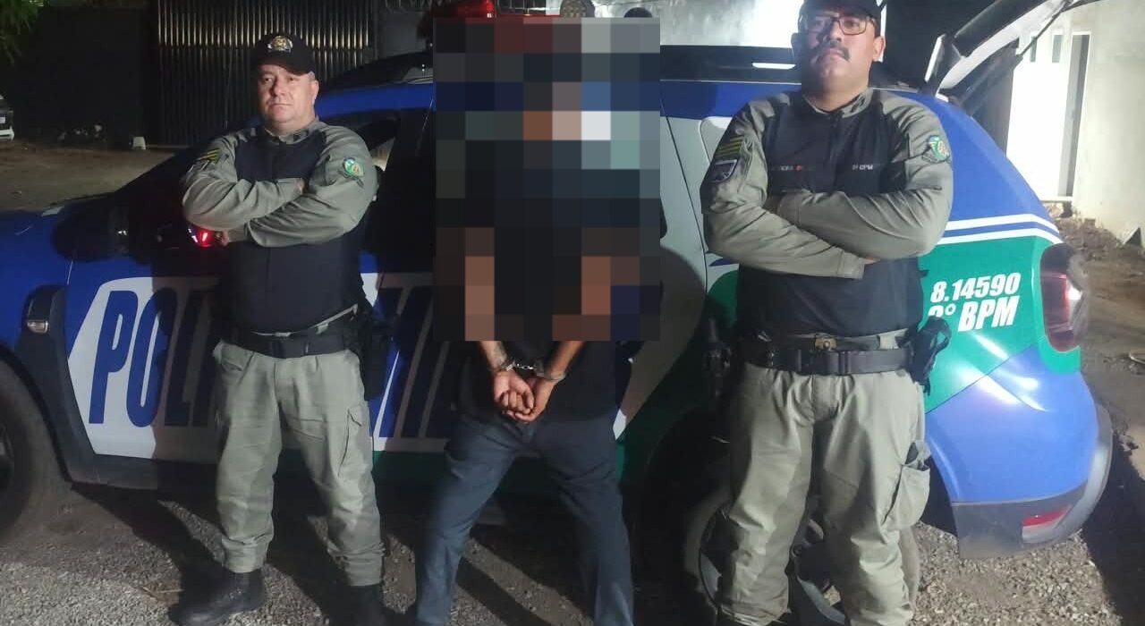 Homem paga cervejas com nota falsa e acaba na delegacia em Porangatu. Foto: Polícia Militar