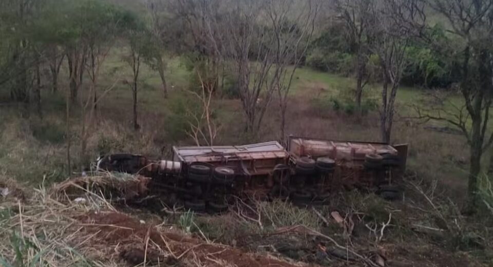 Acidente deixa três mortos na GO-210 — Foto: Reprodução/TV Anhanguera