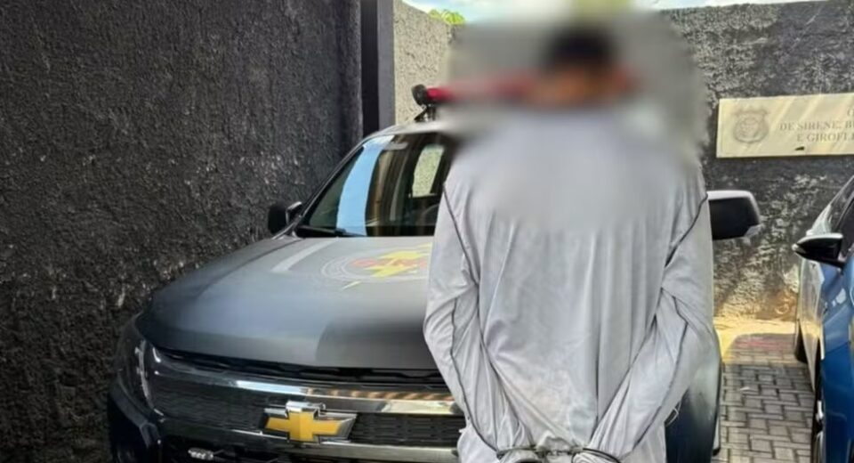 Homem é preso suspeito de matar jovem dentro de cemitério em Goiânia — Foto: Divulgação/Polícia Militar
