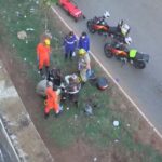 Incêndio se espalha por pastagem e mobiliza bombeiros em Campinorte