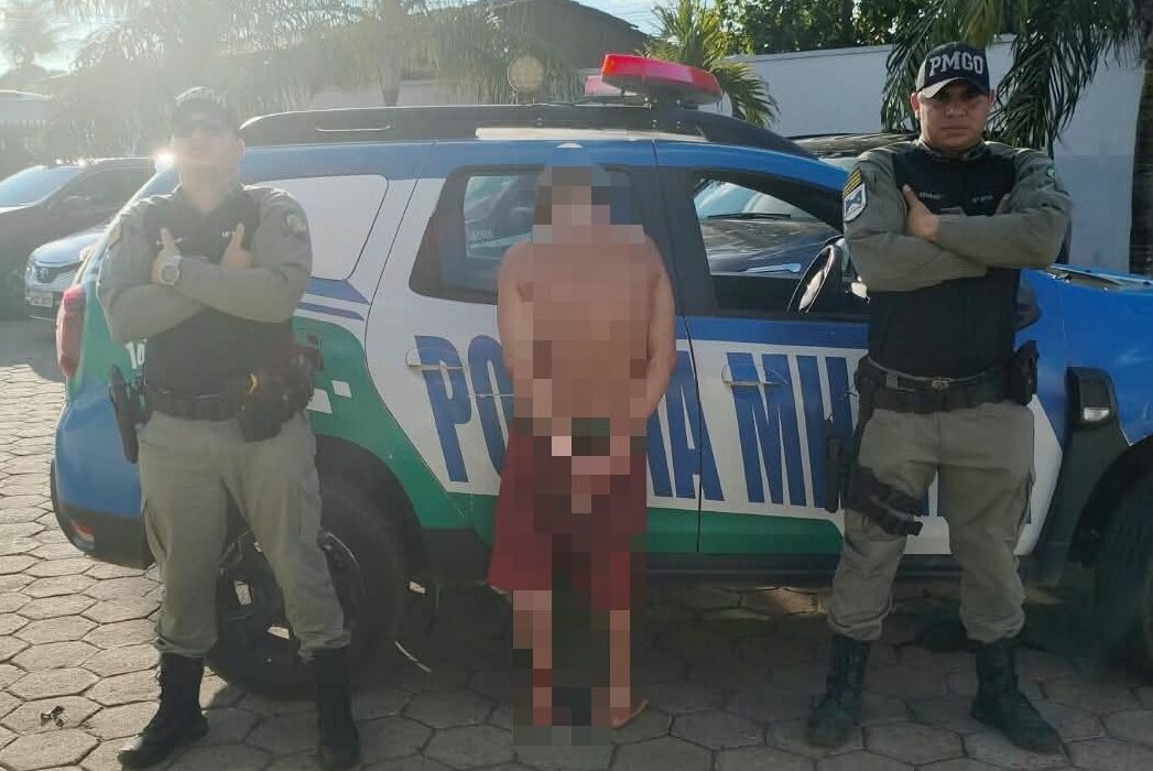 Homem é preso após invadir fazenda e matar bezerro por causa de desavença em Uruaçu