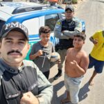 Homem cai de ponte de 4 metros e é socorrido por policiais em Colinas do Sul
