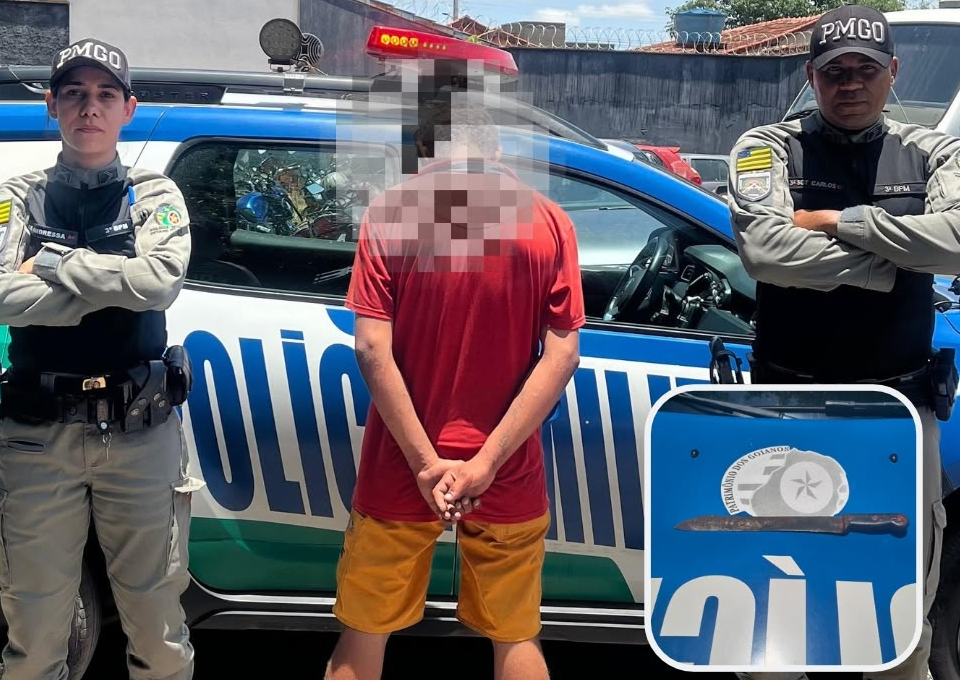 Homem ameaça família com facão por dívida de R$ 30 em Porangatu